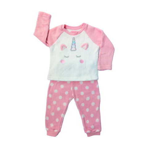 Unicorn Sparkle Primark Fleece Pajama Set