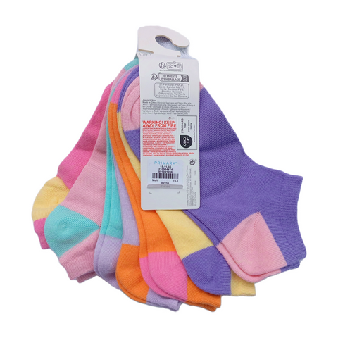 Bubblegum Splash Primark Pack of 7 Socks