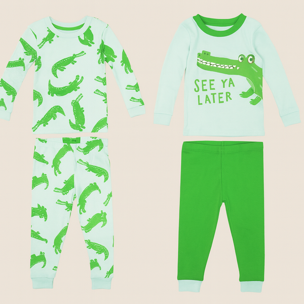 See Ya Later crocodile Pyjama Set Primark – 2 Pack | Boys’ Cotton Sleepwear