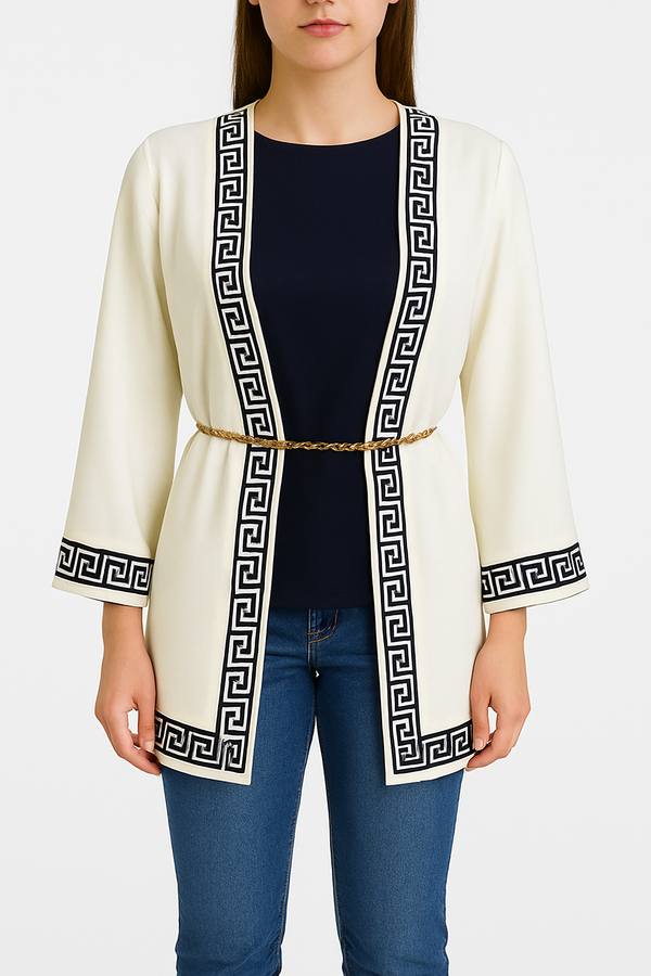 Women’s Chain Belt Kimono Cardigan