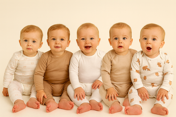 Fluffy Hugs Primark Pack of 5 Full Sleeves Body Suit