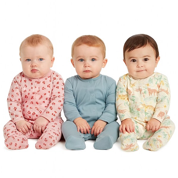 Tropical Mood Primark Pack of Three Sleepsuits