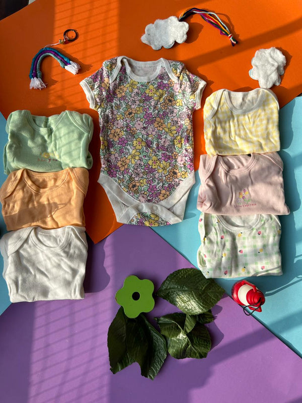 Pastel Playtime Primark pack of 7 bodysuits