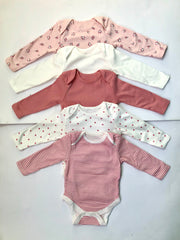 Berry Blush Primark Pack of 5 Full Sleeves BodySuits