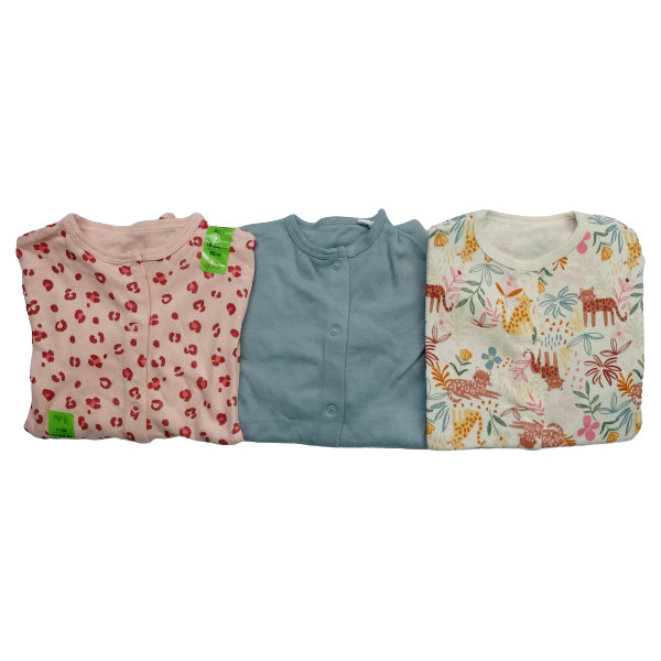 Primark Tropical Mood - Pack of Three Sleepsuits