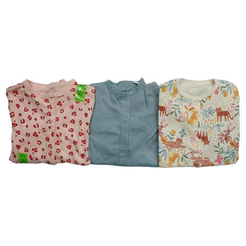 Primark Tropical Mood - Pack of Three Sleepsuits