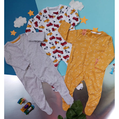 Primark Hot Wheels Pack of 3 Sleep Suits