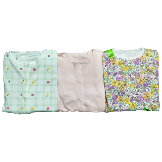Primark Berry Mellow-Pack of Three Sleepsuits