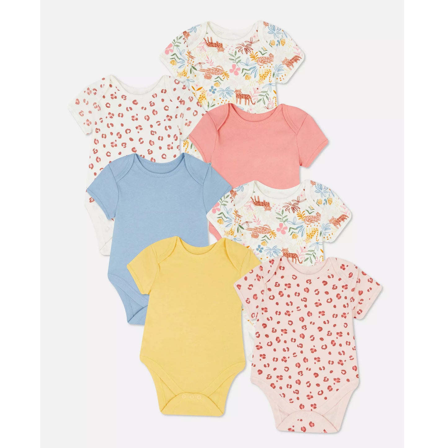 Tropical mood pack of 7 body suits