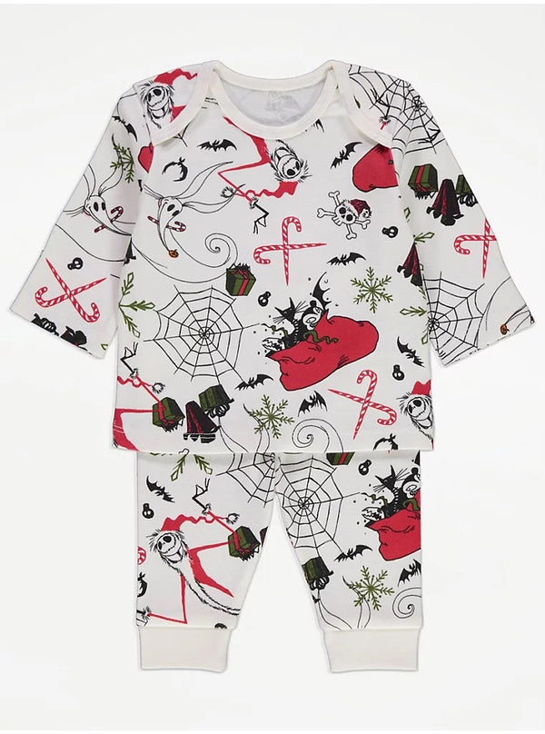 George Baby Disney Nightmare Print Pyjama Set | Long Sleeve Cotton