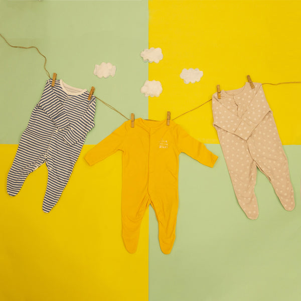 Look to the Stars Primark Pack of 3 Sleepsuits