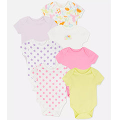 Primark UK More Love/ Color Splash pack of 7 body suits