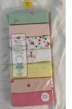 Butterflies, Flowers & Pastel Prints Pack of 7 Bodysuits