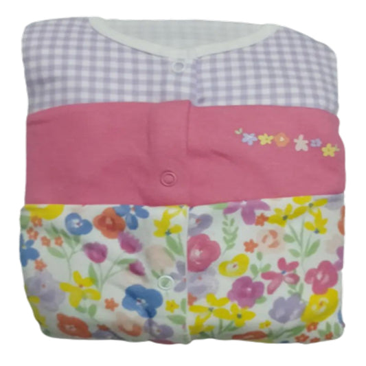 Spring Blossoms Pack of 3 Sleep Suits
