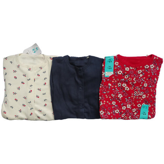 Primark Cherry Blossoms-pack of three sleepsuits Pack of 3 Sleep Suits