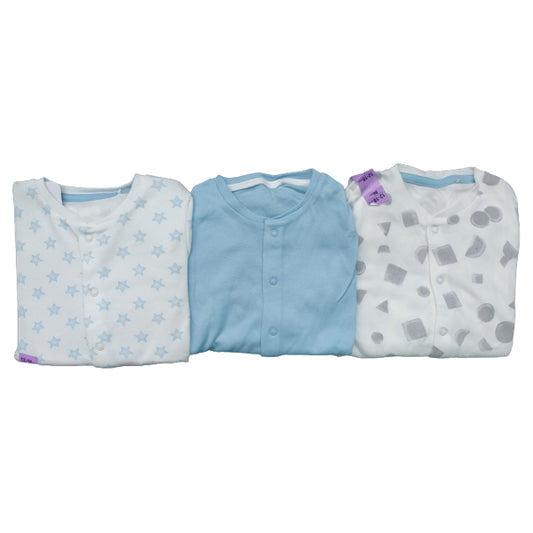 Starburst-pack of three sleepsuits Pack of 3 Sleep Suits