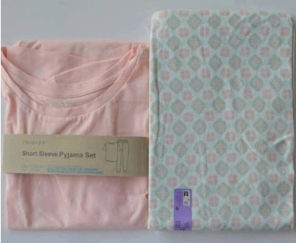 Primark Women’s Peach Short Sleeve Pyjama Set